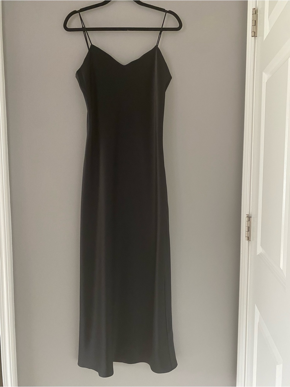 Ralph Lauren Black Slip Dress with Spaghetti Straps NWOT